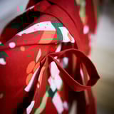 VINTERFINT Apron, Christmas pattern red, 33x35 "