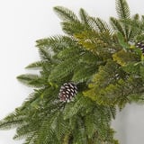 VINTERFINT Artificial wreath, indoor/outdoor/pine cone green, 23 ½ "