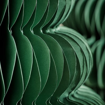 VINTERFINT Decoration, Christmas tree shaped green, 14 ¼x9 ½ "