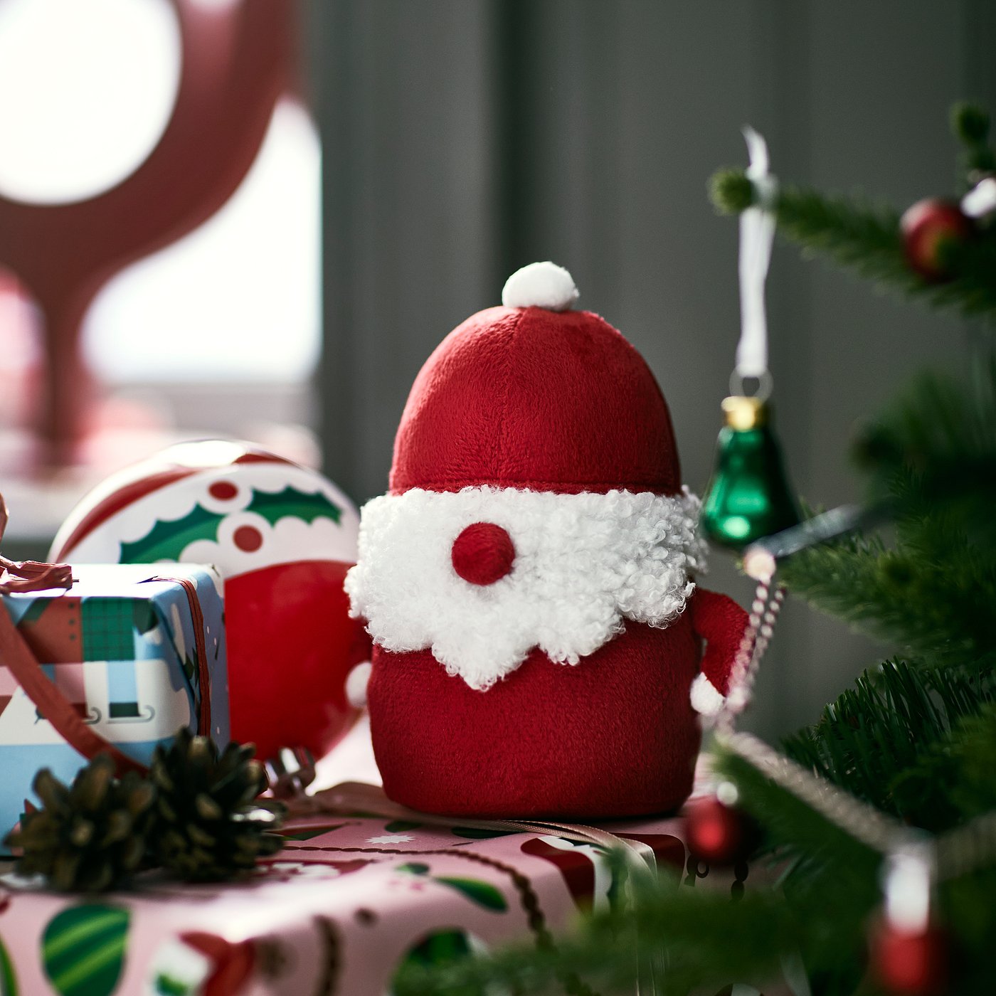 VINTERFINT decoration, Santa Claus red, 51/2