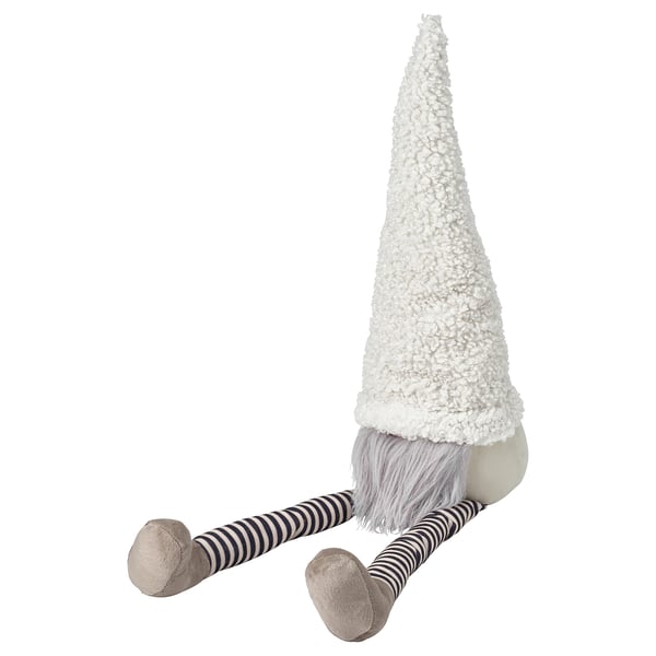 VINTERFINT Decoration, Santa Claus sitting/stripe white, 16 1/2 "