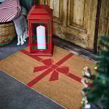 VINTERFINT Door mat, bow coir/red, 2 ' 0 "x2 ' 11 "
