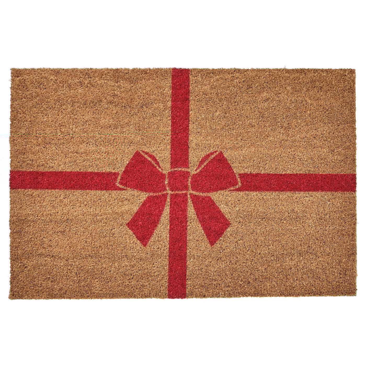 Door Mat, Bow Coir/Red