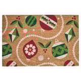 VINTERFINT Door mat, Christmas ornament patterned coir/multicolor, 2 ' 0 "x2 ' 11 "