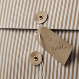 VINTERFINT Gift bag, mixed patterns brown, 7 ¾x10 ¼ "