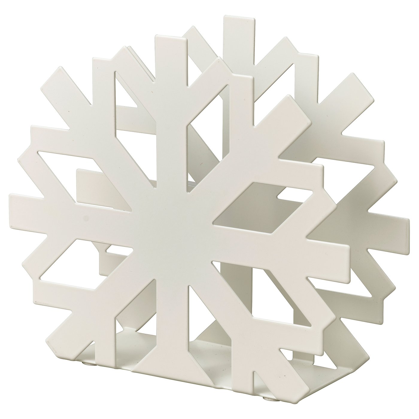 Napkin Holder, Snowflake White