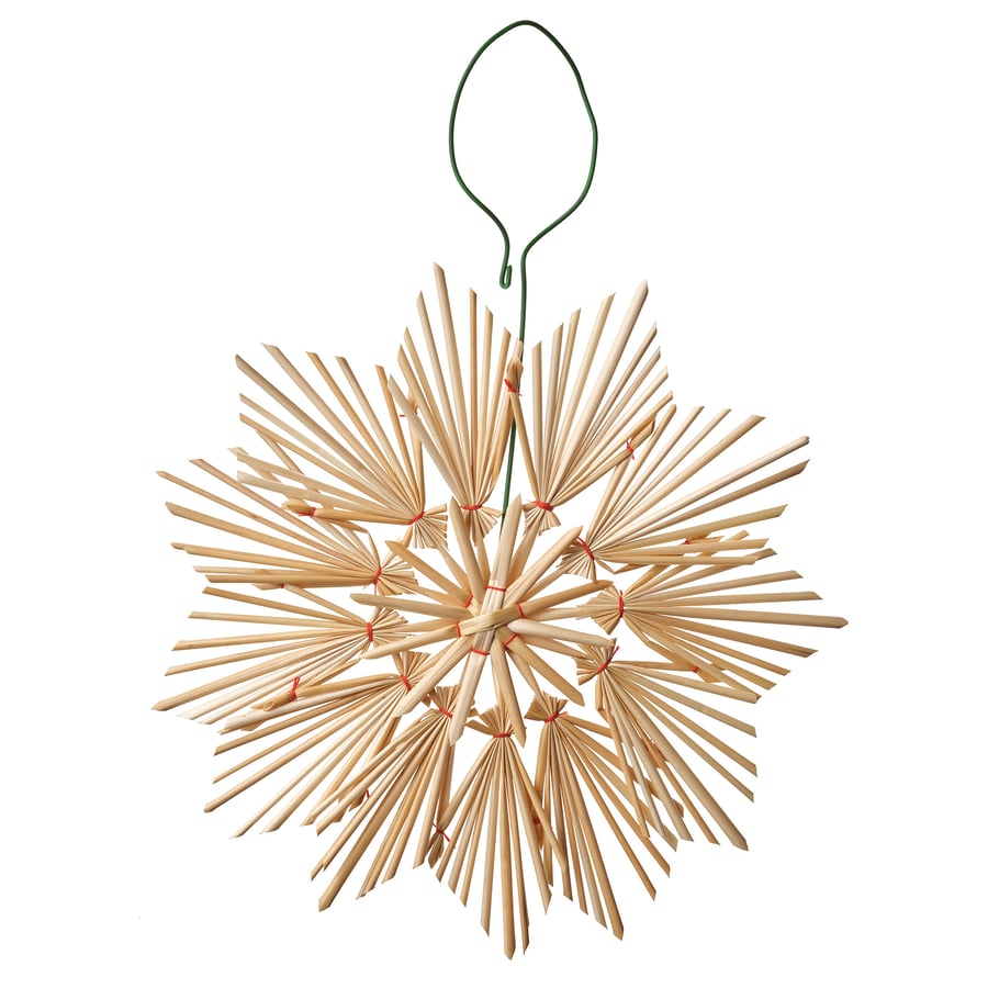 VINTERFINT Ornament, star, handmade straw IKEA