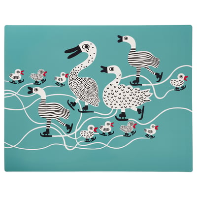 VINTERFINT Place mat, winter turquoise, 17 ¾x13 ¾ "