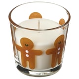 VINTERFINT Scented candle in glass, Gingerbread cookies, 25 hr