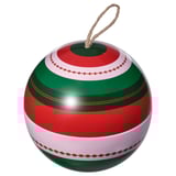 VINTERFINT Scented candle in metal cup, bauble/Warm spices green, 28 hr