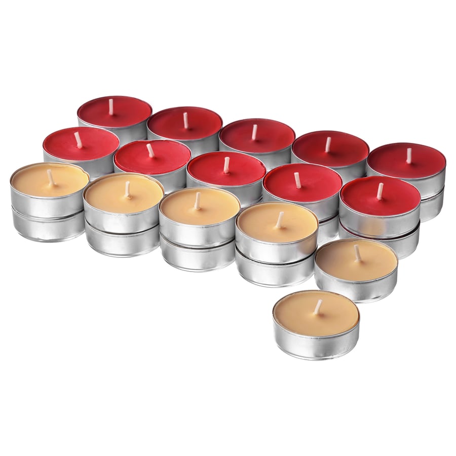 VINTERFINT Scented tealight, Gingerbread cookies/red, 3.5 hr IKEA