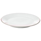 VINTERFINT Side plate, white/red, 8 "