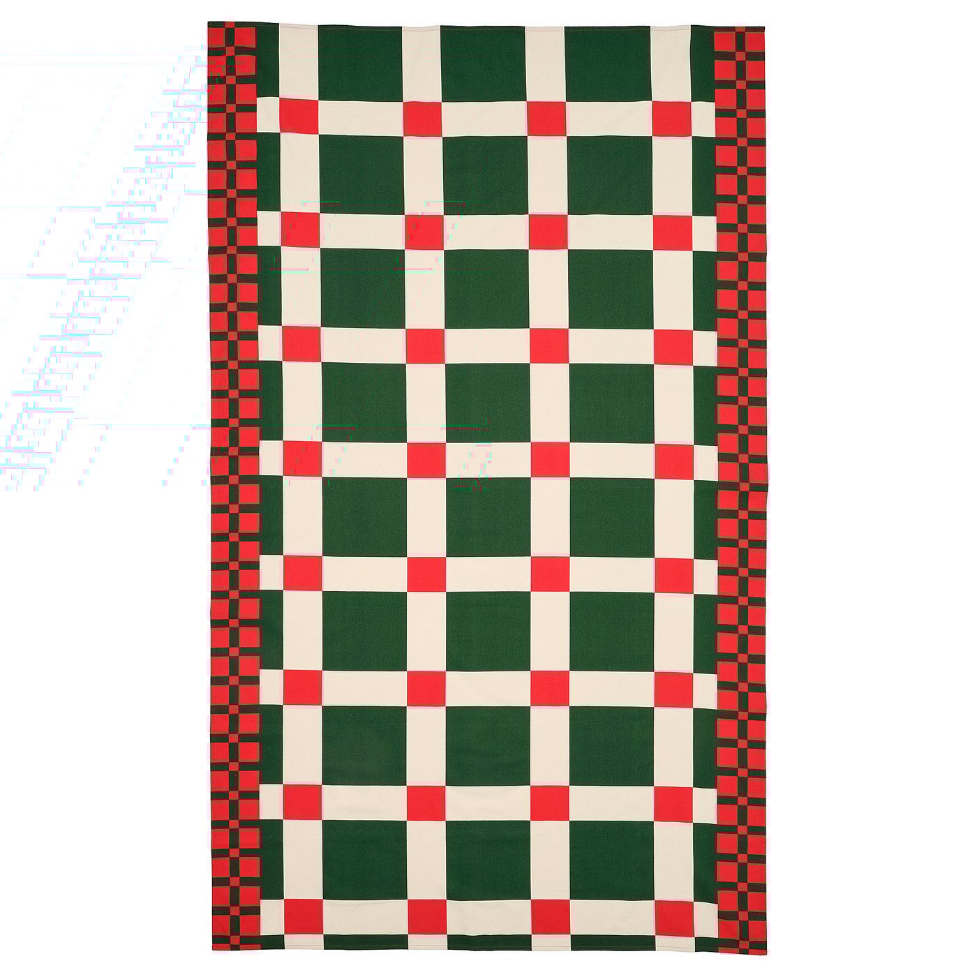 Tablecloth, check pattern red/green 4