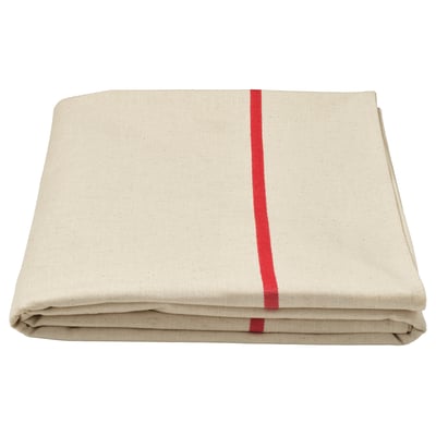 VINTERFINT Tablecloth, off-white/red, 57x126 "