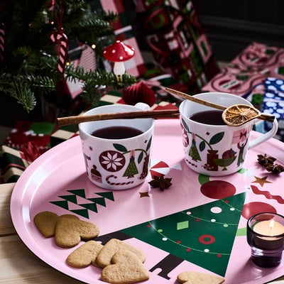 VINTERFINT Tray, pink, 17 "