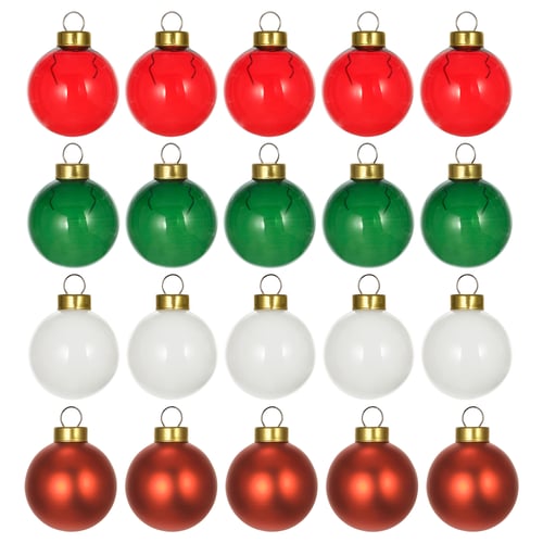 VINTERFINT Tree ornament, bauble glass/mixed colors, 1 ½ "