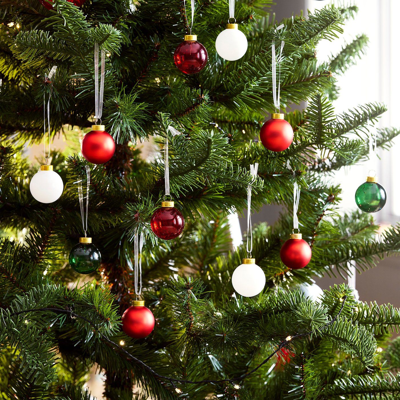 Tree ornament, bauble glass/mixed colors 2