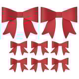 VINTERFINT Tree ornament set of 8, bow red
