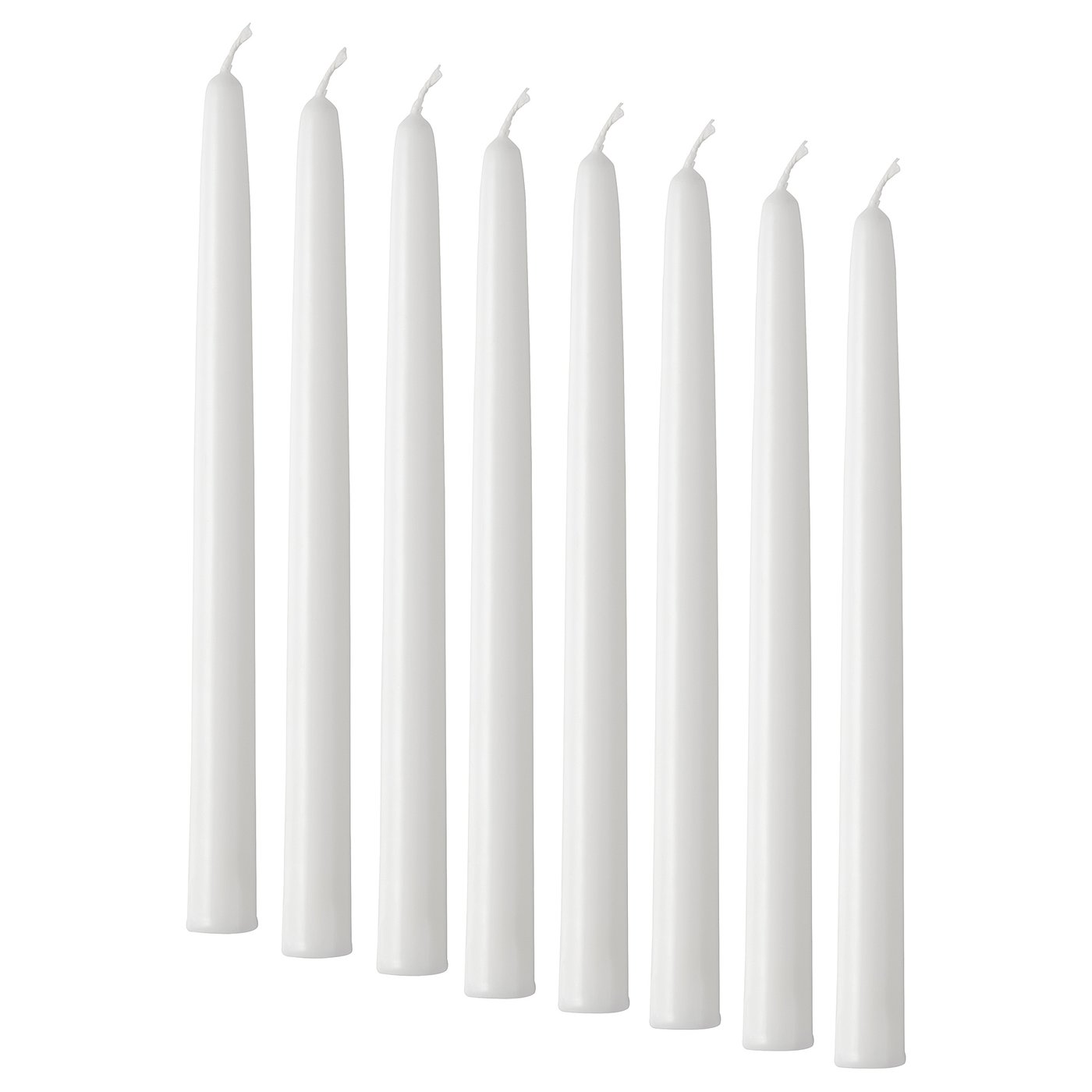 Unscented Taper Candle, White