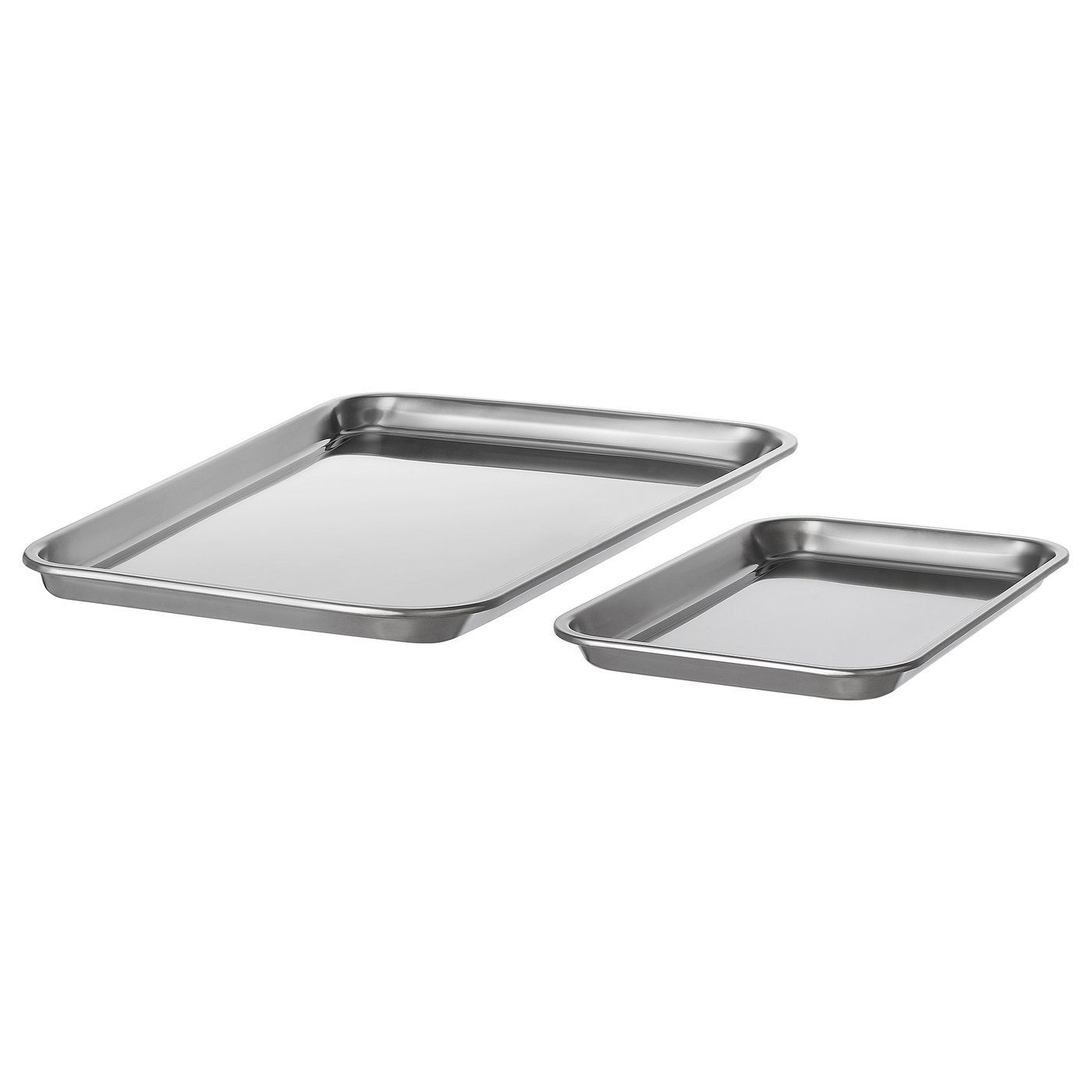 VINTERROCKA baking sheet, set of 2, stainless steel - IKEA
