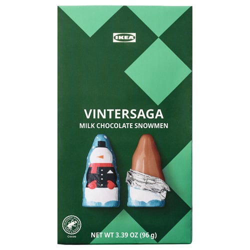 VINTERSAGA Bag of milk chocolate snowmen, Rainforest Alliance Certified, 3 oz