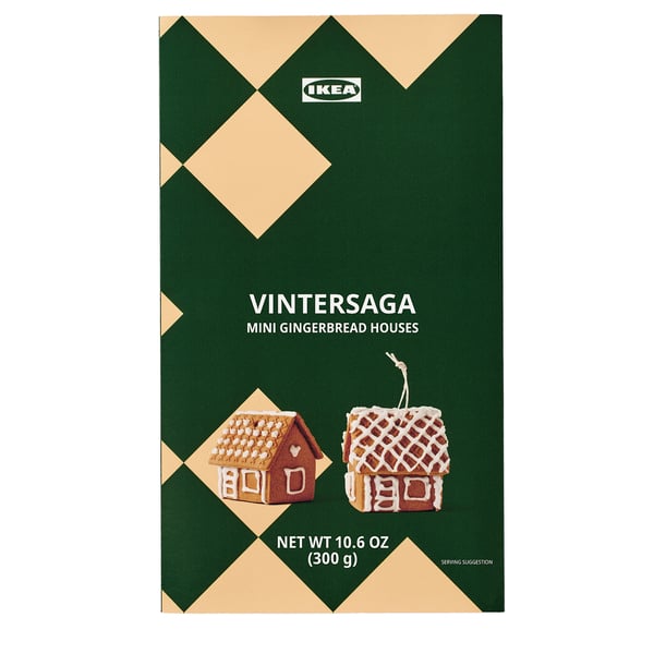 VINTERSAGA Mini gingerbread house, self-assembly