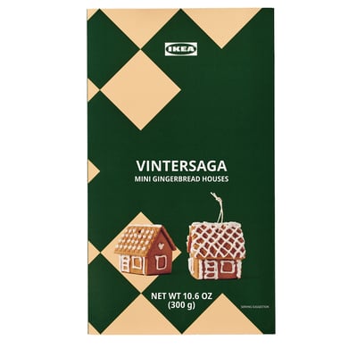 VINTERSAGA Mini gingerbread house, self-assembly