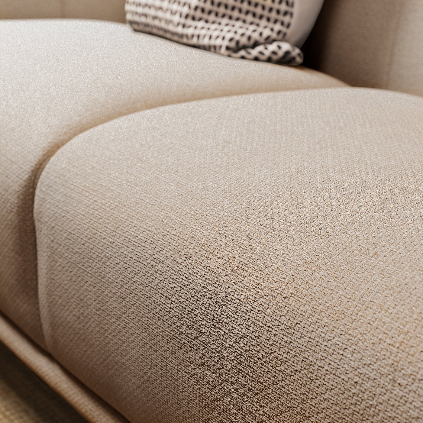 VISKAFORS loveseat, Lejde light beige/birch - IKEA