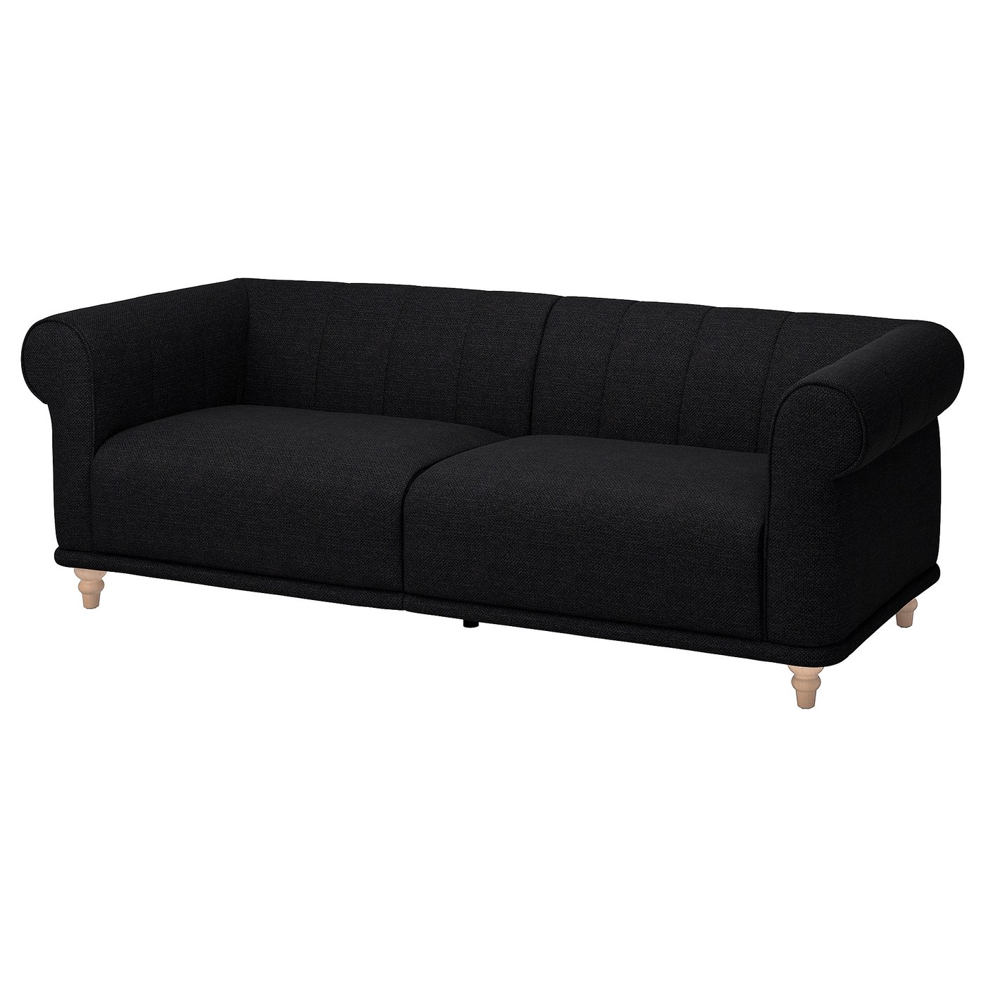 VISKAFORS sofa, Lejde anthracite/birch - IKEA