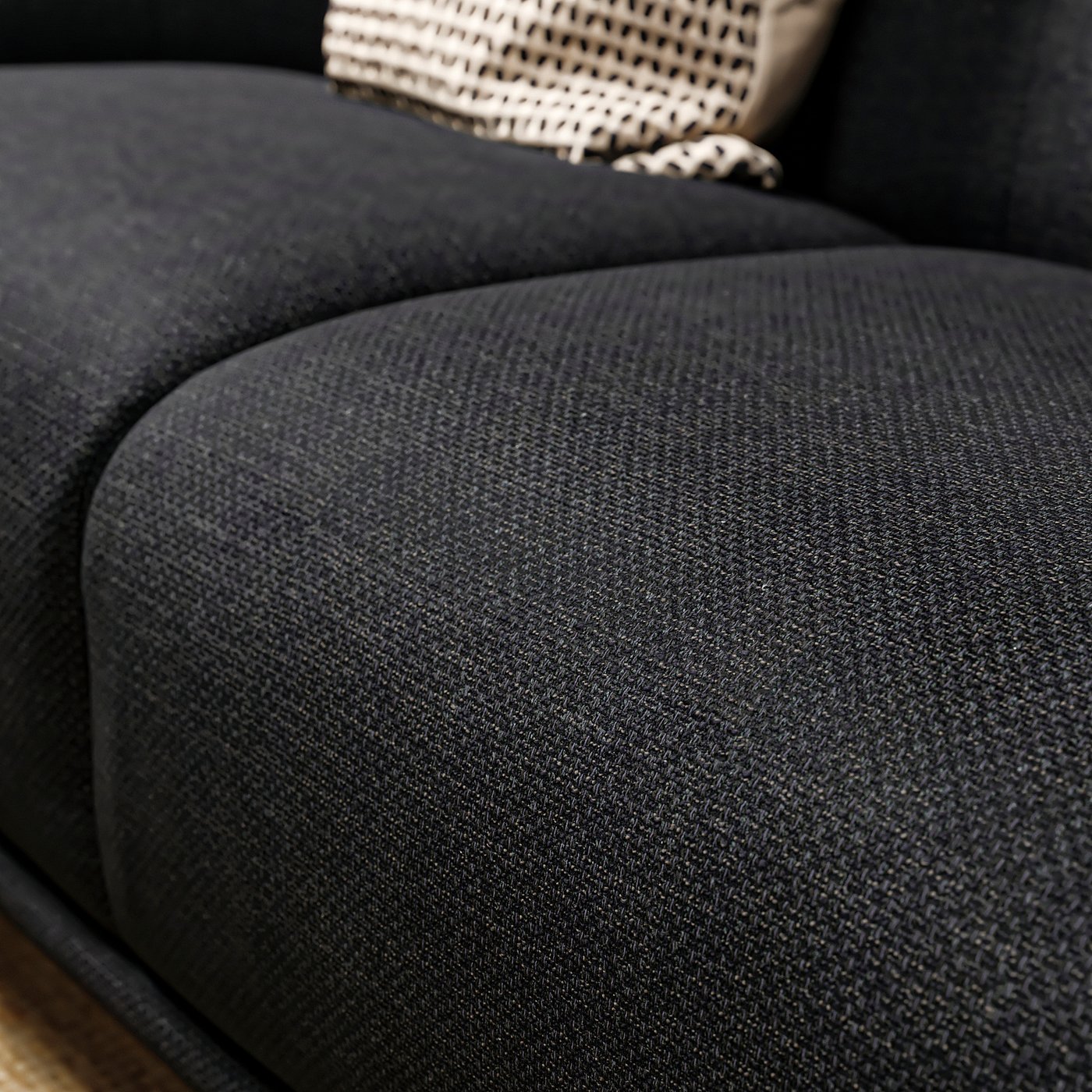 VISKAFORS sofa, Lejde anthracite/birch - IKEA