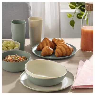 VITABBORRE Deep plate/bowl, green, 8 "