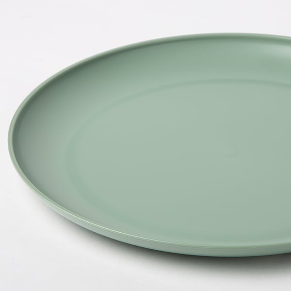 VITABBORRE Plate, green, 10 "