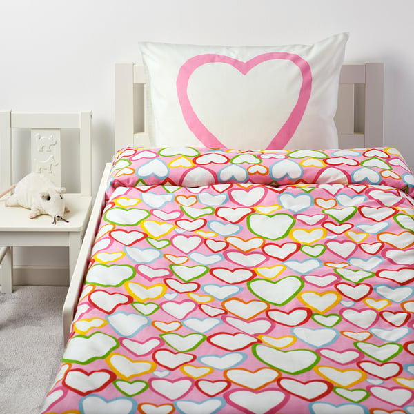 Vitaminer Hjarta Duvet Cover And Pillowcase S Multicolor Twin Ikea