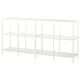 VITTSJÖ Storage combination, white/glass, 78 3/4x14 1/8x36 5/8 "