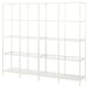 VITTSJÖ Storage combination, white/glass, 78 3/4x14 1/8x68 7/8 "