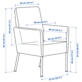 VITTSKÄR Armchair, plastic rattan outdoor/dark gray