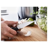 VÖRDA Paring knife, black, 4 "