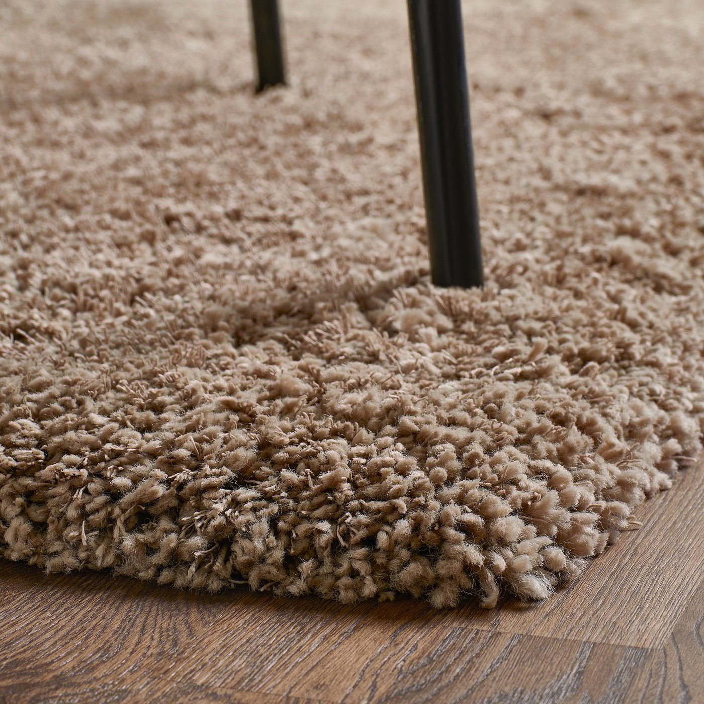 VOLLERSLEV rug, high pile, beige, 5'3