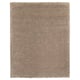 Vollerlev: beige shaggy rug, soft, shaggy texture, rectangular shape.