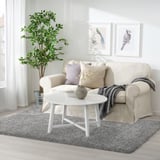 VOLLERSLEV Rug, high pile, gray, 5 ' 3 "x7 ' 7 "