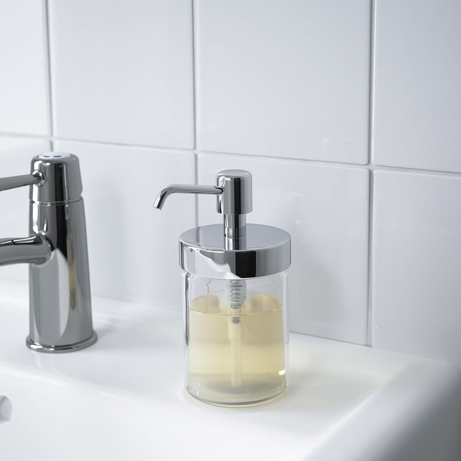 VOXNAN Soap dispenser, chrome effect IKEA