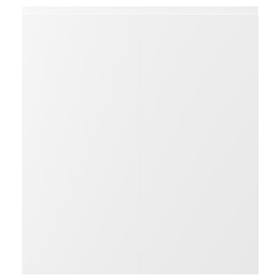 VOXTORP 2-p door/corner base cabinet set, left-handed matte white, 13x30 "