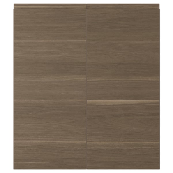 Voxtorp 2 P Door Corner Base Cabinet Set Left Handed Walnut Effect 13x30 Ikea