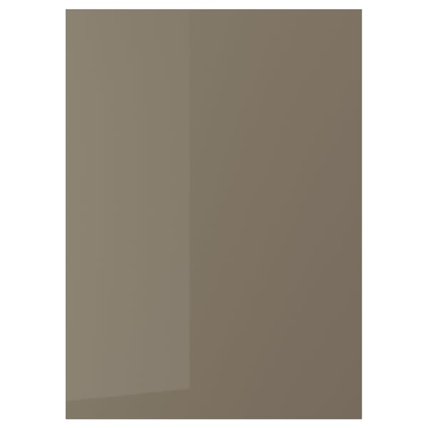 VOXTORP Cover panel, high gloss dark gray-brown, 26x36 "