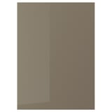 VOXTORP Cover panel, high gloss dark gray-brown, 26x36 "