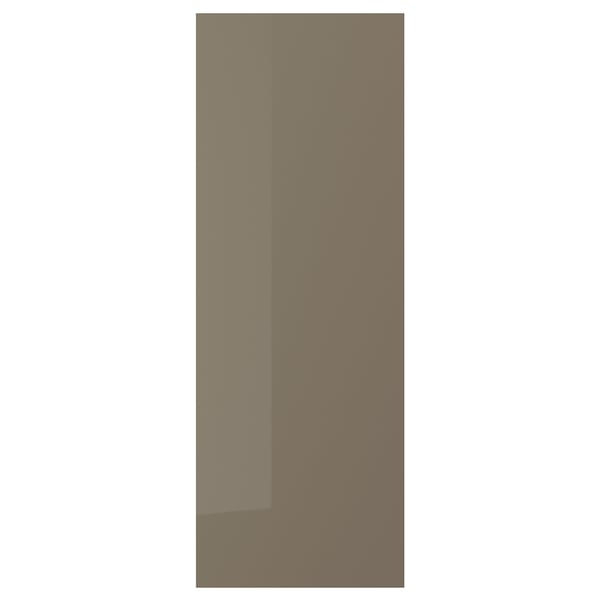 VOXTORP Cover panel, high gloss dark gray-brown, 15x42 1/2 "