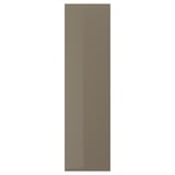 VOXTORP Cover panel, high gloss dark gray-brown, 25x90 "