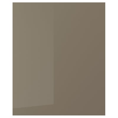 VOXTORP Cover panel, high gloss dark gray-brown, 25x30 "