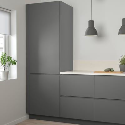 VOXTORP Door, dark gray, 15x30 "
