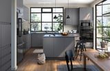 VOXTORP Door, dark gray, 18x30 "
